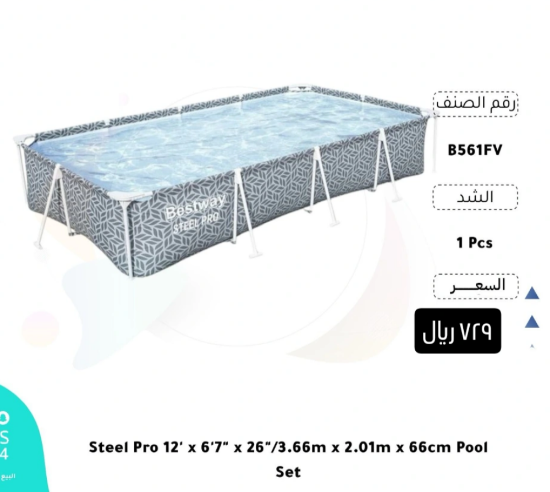 صورة مسبح كبير رصاصي للأطفال والكبار